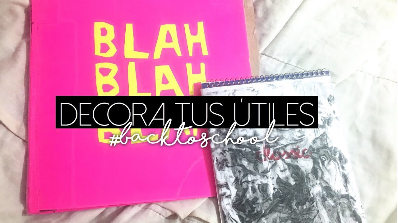 DIY Decora Tus Cuadernos Y Carpetas
