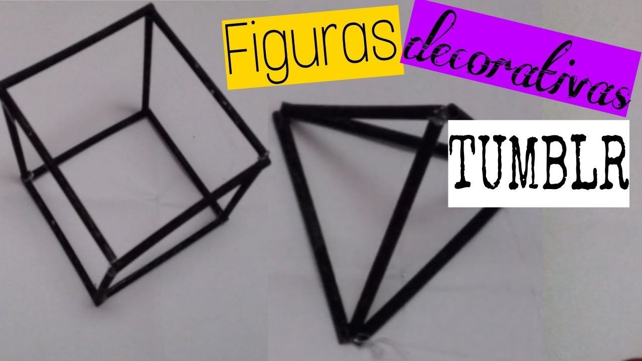 DIY FIGURAS DECORATIVAS TUMBLR | Up alx