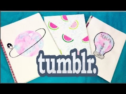 DIY libretas ESTILO TUMBLR SUPER FACIL - Brenda PE