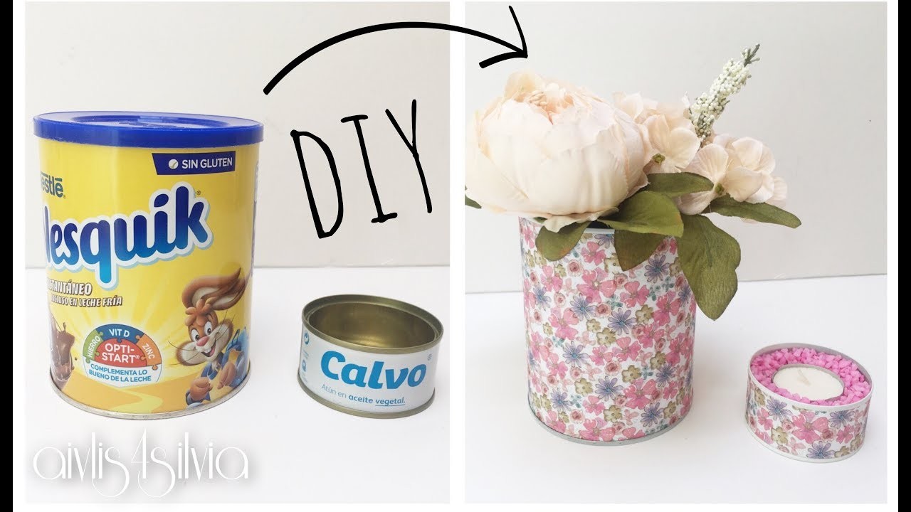 DIY No lo tires reutilízalo! Decora tu casa con botes y latas