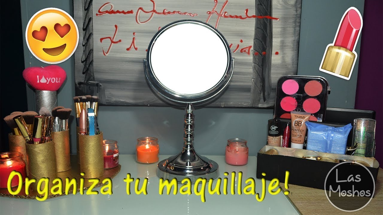 DIY-ORGANIZADOR PARA MAQUILLAJE! ♥