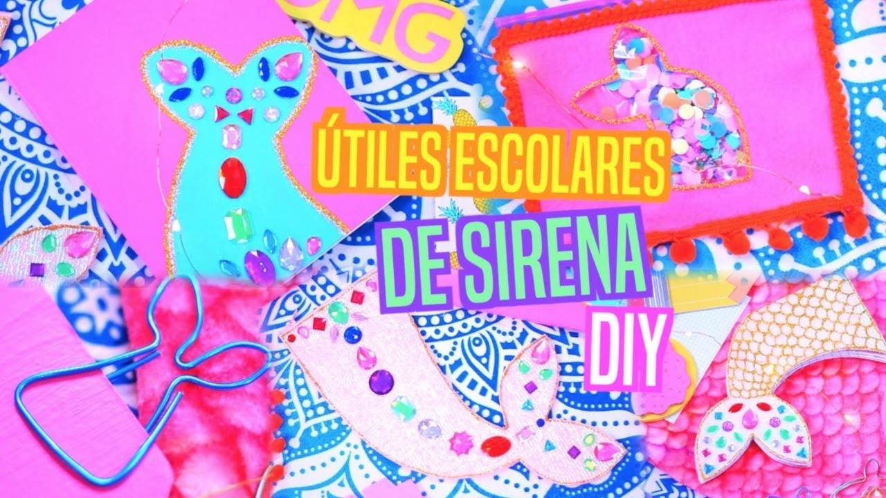 DIY Útiles Escolares De Sirena + SORTEO!