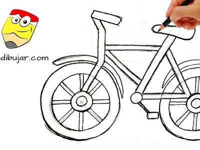 Emojis Whatsapp: Cómo dibujar una bicicleta fácil | Dibujos de emoticones a lápiz paso a paso