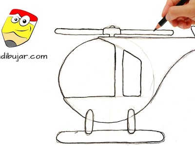 Emojis Whatsapp: Cómo dibujar un helicóptero fácil | Dibujos de emoticones a lápiz paso a paso