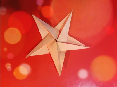 Estrella de Cinco Puntas (5 Pointed origami Star)