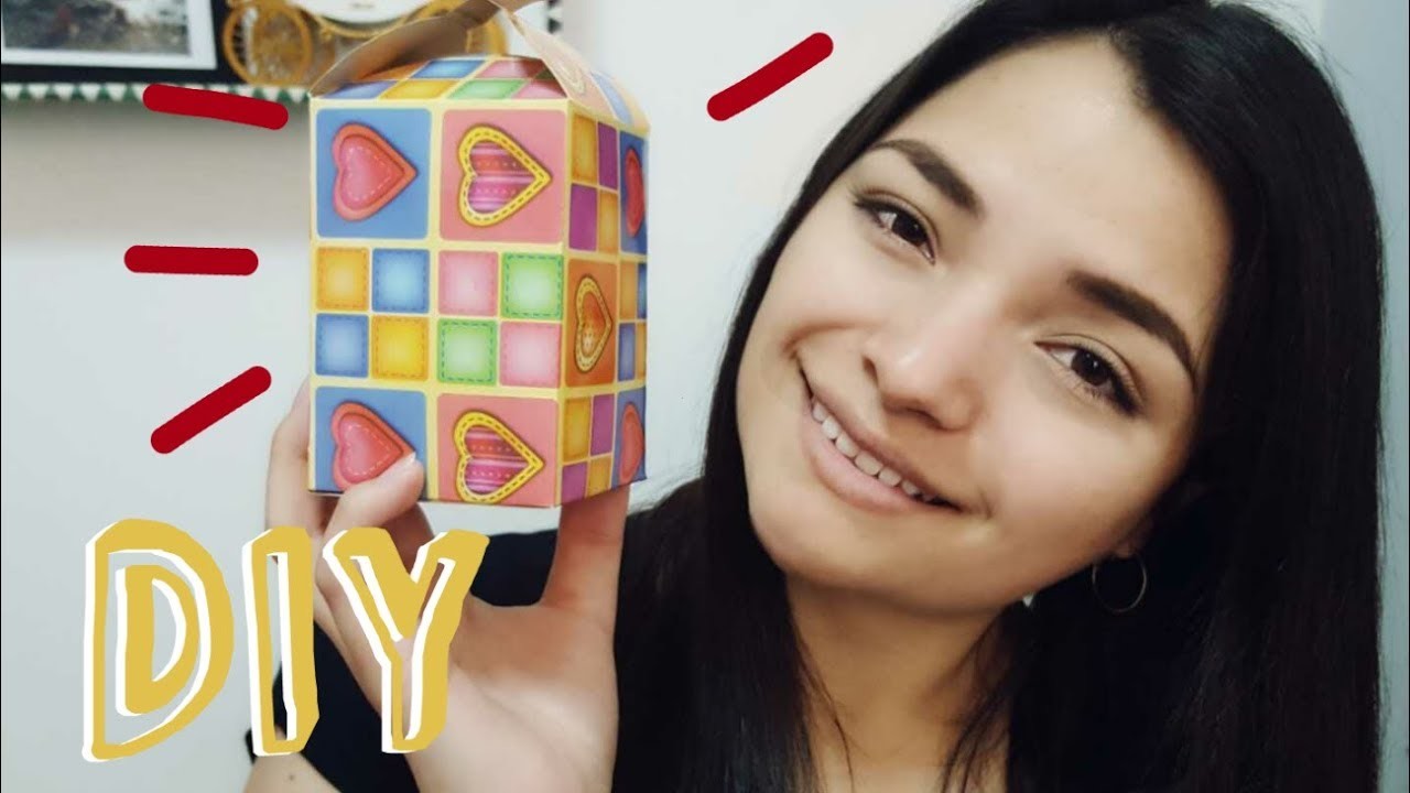 HAZ UNA CAJA DE CARTULINA PARA REGALO. COMUNIÓN. CONFIRMACIÓN. CUMPLEAÑOS. BODA Y MAS