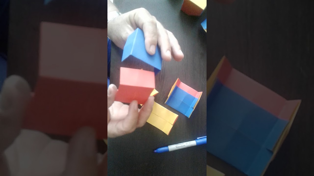 HEXAEDRO Y NONAEDRO EN ORIGAMI