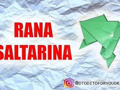 Rana Saltarina   - Origami Fácil