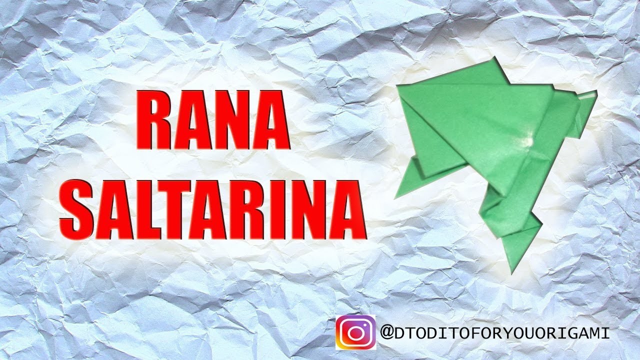 Rana Saltarina   - Origami Fácil