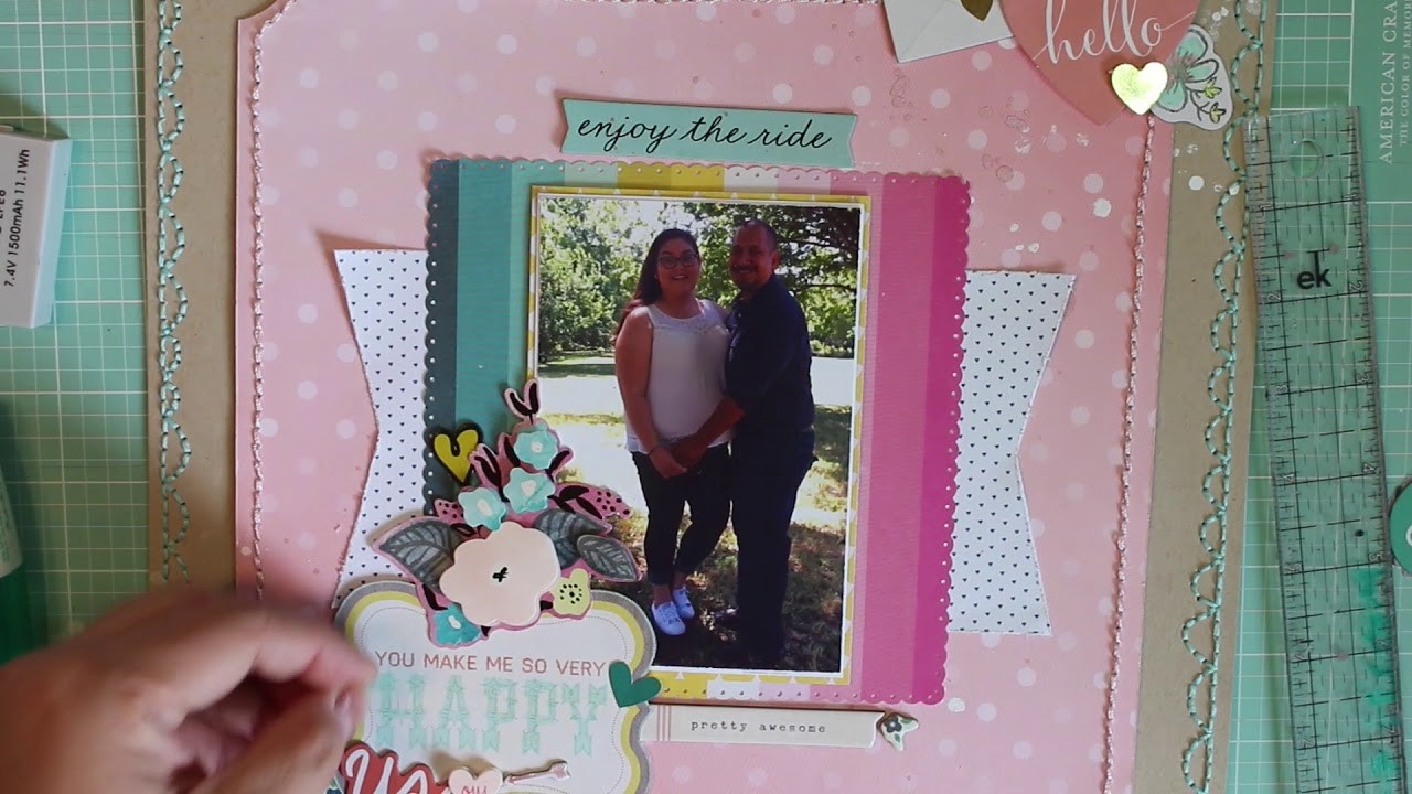 Scrapbook Layout en Español- You Make Me So Very Happy