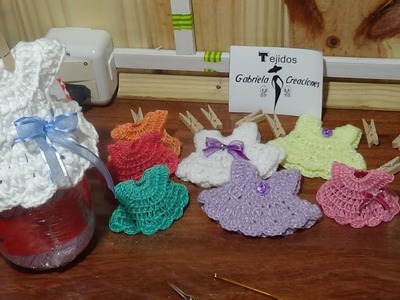 Souvenirs vestiditos tejidos en crochet