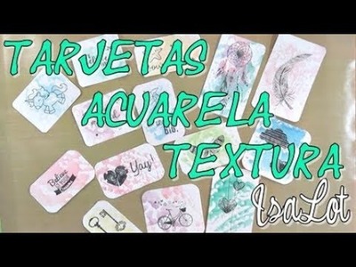 Tarjetas: crear texturas efecto mojado con acurela | Scrapbooking