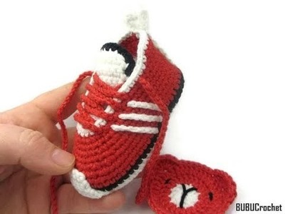 Top 10 crochet patucos tipo deportivas de ganchillo para bebé tejidos a mano