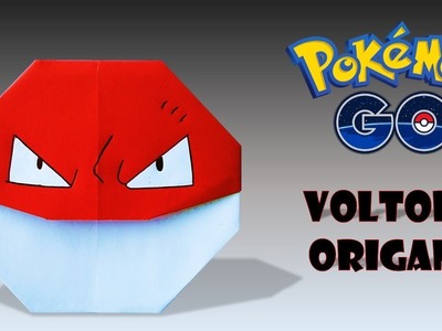 Voltorb Pokemon Origami-voltorb origami-como hacer origami voltorb-how to make pokemon origami