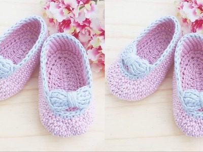 ZAPATITOS DE NIÑAS TEJIDOS A CROCHET