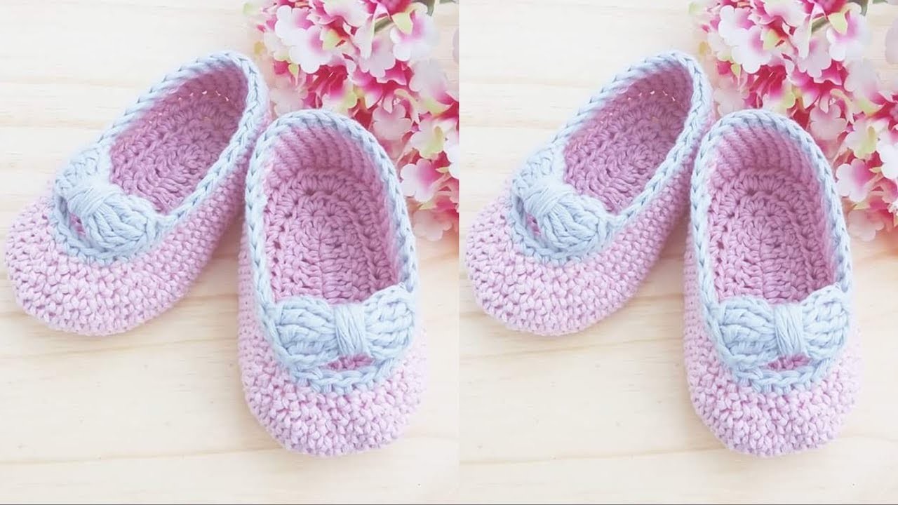 ZAPATITOS DE NIÑAS TEJIDOS A CROCHET
