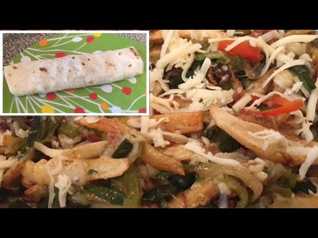 Burritos de papas con queso |  tocino y rajas poblanas |  como prepararlos