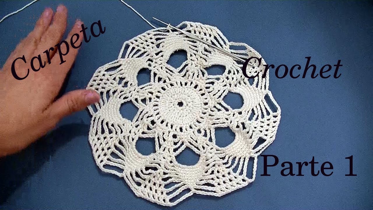 CARPETA Redonda a #crochet o ganchillo PARTE 1 tutorial paso a paso. Moda a Crochet