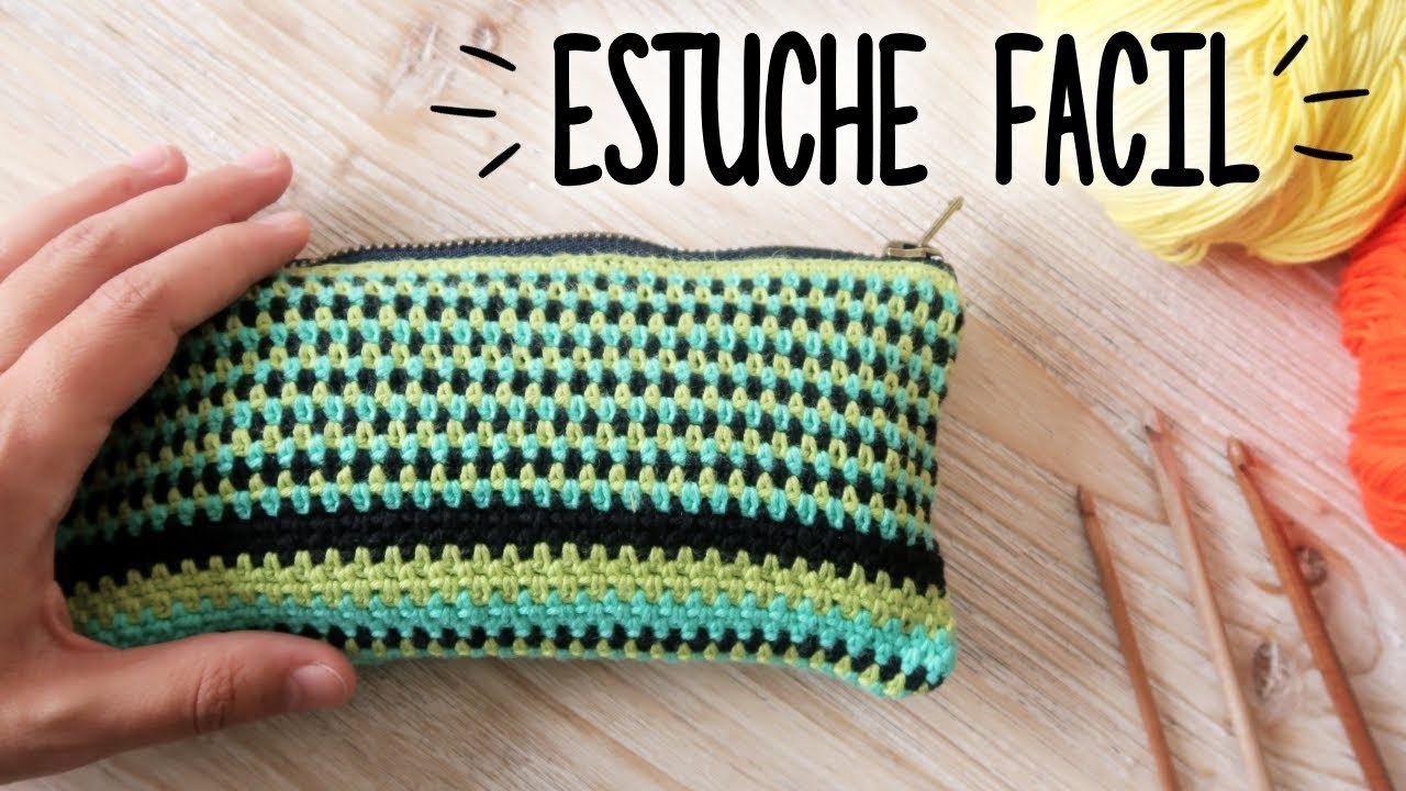 Como tejer un ESTUCHE a crochet (NECESER. CARTUCHERA) | Tutorial PASO A PASO | Ahuyama Crochet