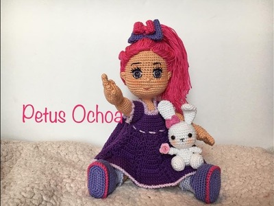 Como tejer vestido muñeca Greta amigurumis By Petus QUINTA PARTE 5.7