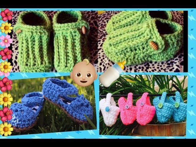 Ideas para hacer Zapatitos a crochet .!!! Tejiendo Con Erica