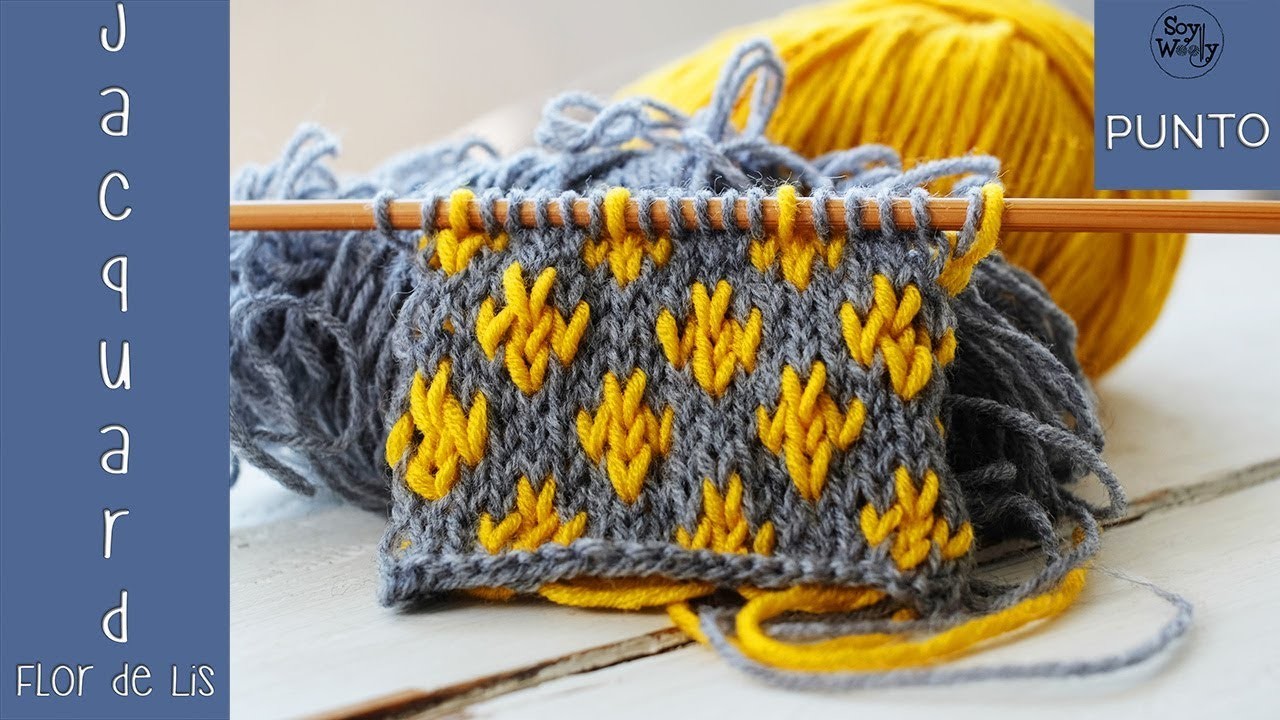 Introducción al Jacquard: Punto Flor de Lis - Soy Woolly
