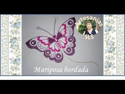 Mariposa bordada a mano ♥ Parte 1.2 ♥