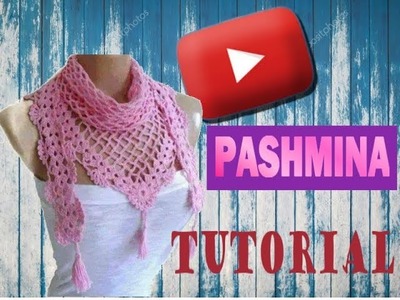 Pashmina, chalina, cuello tutorial