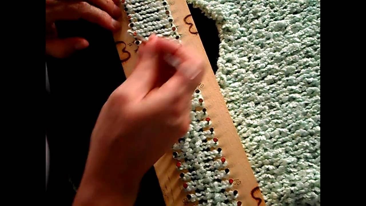 Poncho completo no tear linear