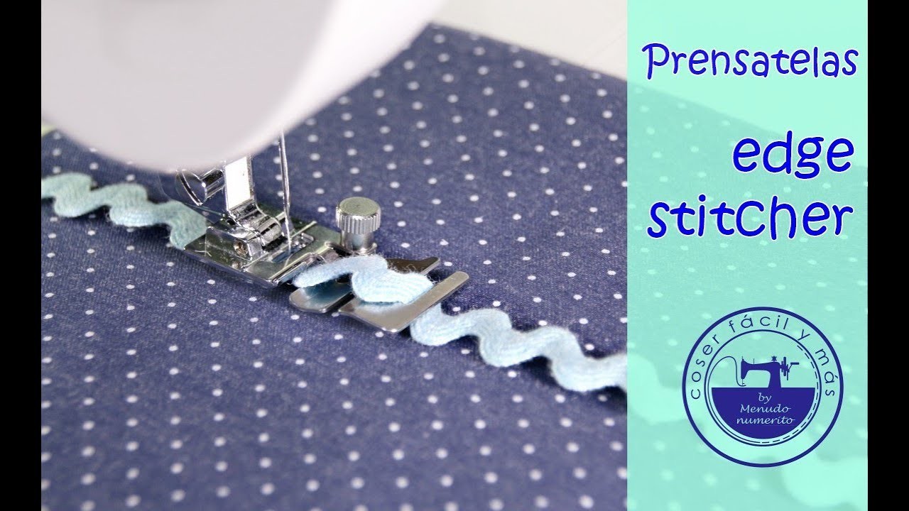 Prensatelas edge stitcher, une telas, cose elásticos, piculinas, dobladillos, alforzas. 