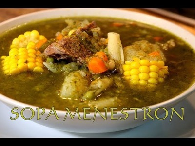 SOPA MENESTRON al estilo Peruano