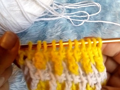 Tuneçino: punto bicolor #3