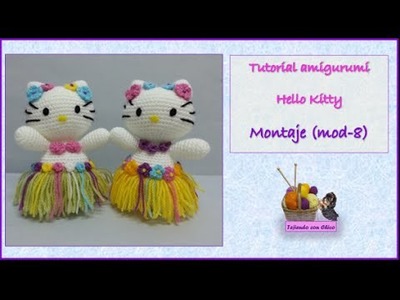 Tutorial amigurumi Hello Kitty - Montaje (mod-8)
