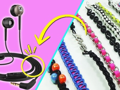 9 Formas de usar cables de auriculares.audífonos (Reciclaje) Ecobrisa