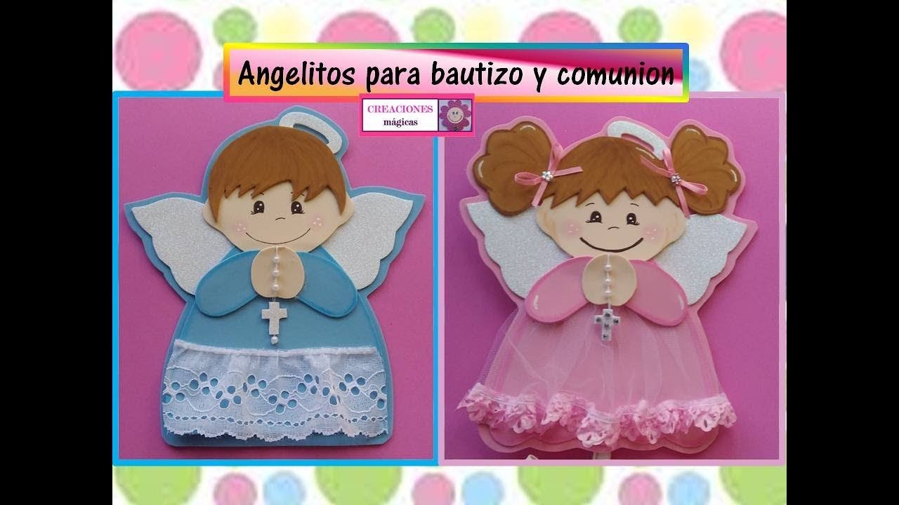 ♥♥ Angelitos de foamy para Bautizo o Comunión-Creaciones Mágicas♥♥