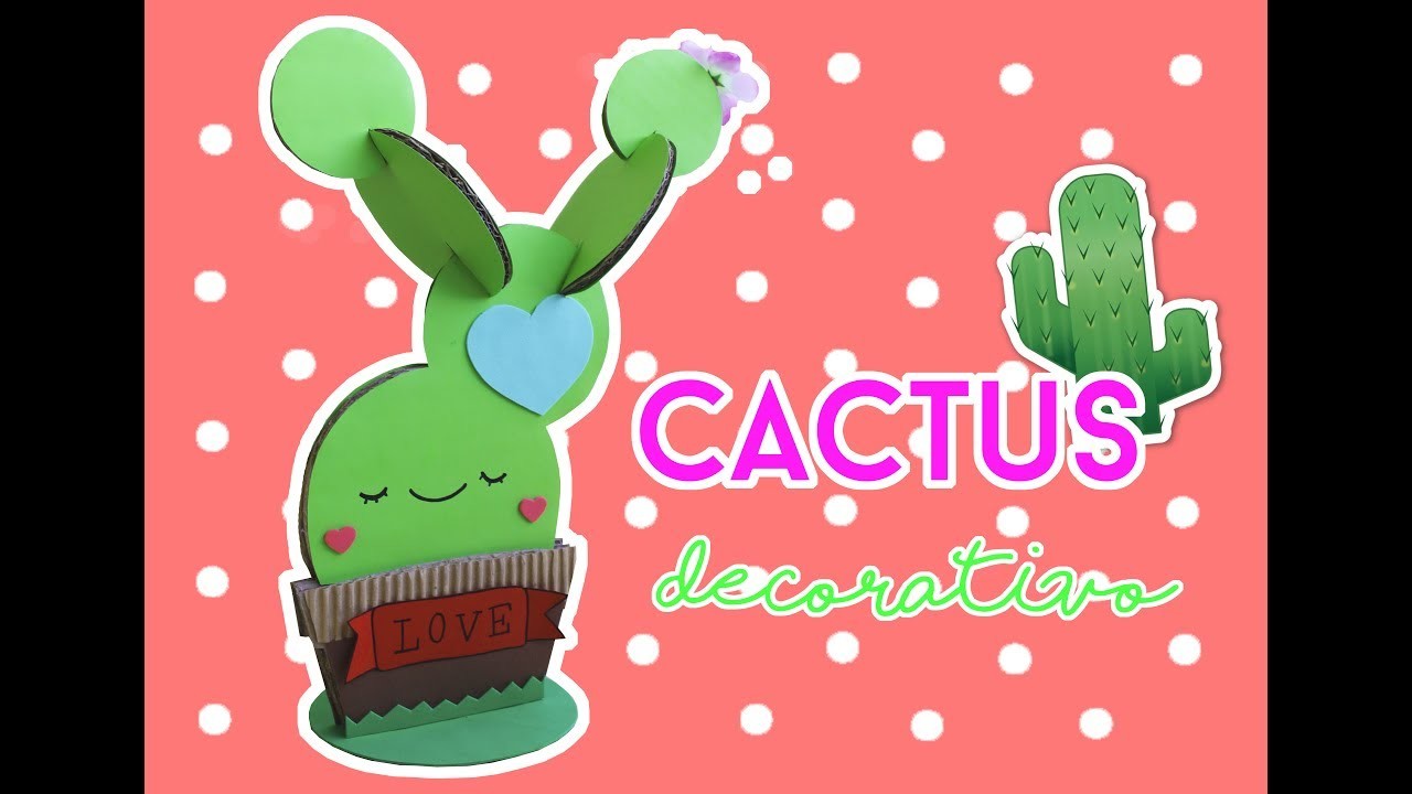 Cactus decorativo (Manualidad 190)