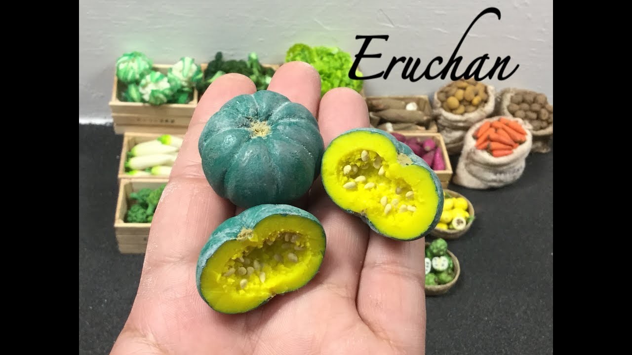 Calabaza andina . Zapallo .Andean pumpkin.tutorial miniatura . Miniature pumpkin