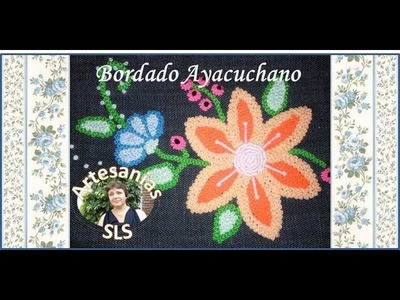 Como bordar una flor en punto crespo ♥ Bordado Ayacuchano ♥ Guarda N°7 ♥ Parte 1.2 ♥