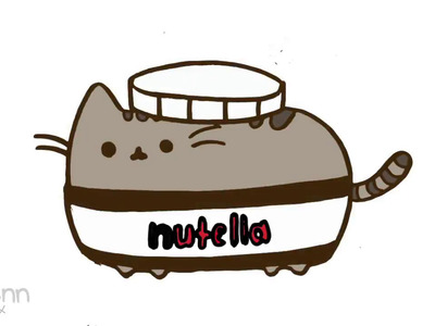 Cómo dibujar Gato Pusheen Nutella kawaii