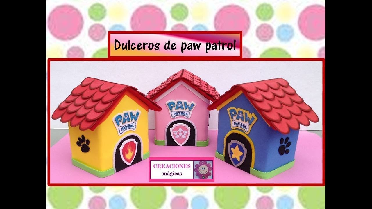 ♥♥Como elaborar dulceros de paw patrol-Creaciones mágicas♥♥