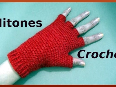 Como hacer #guantes MITONES a crochet o ganchillo tutorial paso a paso. (Moda a Crochet)