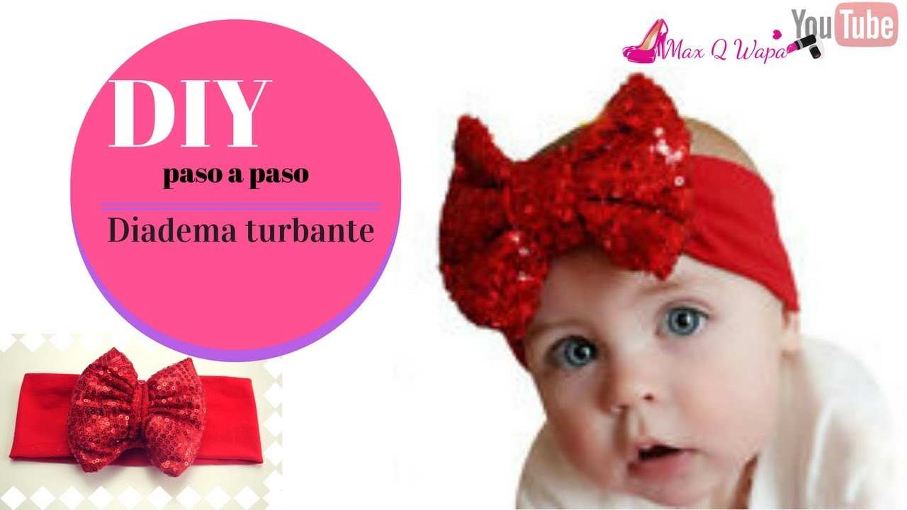Como hacer Turbante para bebe Fácil.♥ | How To Make Turban for Baby Easy.