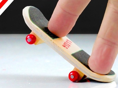 Como Hacer Un Finger Skate o Tech Deck CASERO + Trucos Fáciles