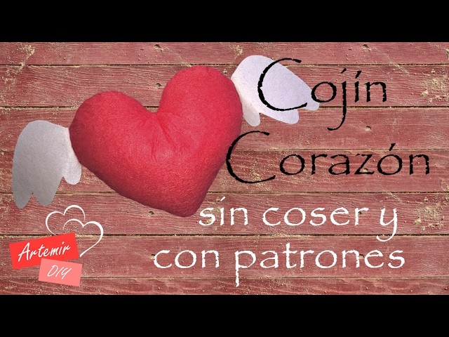 DIY Cojin Corazón Patrón Gratis - con Artemir