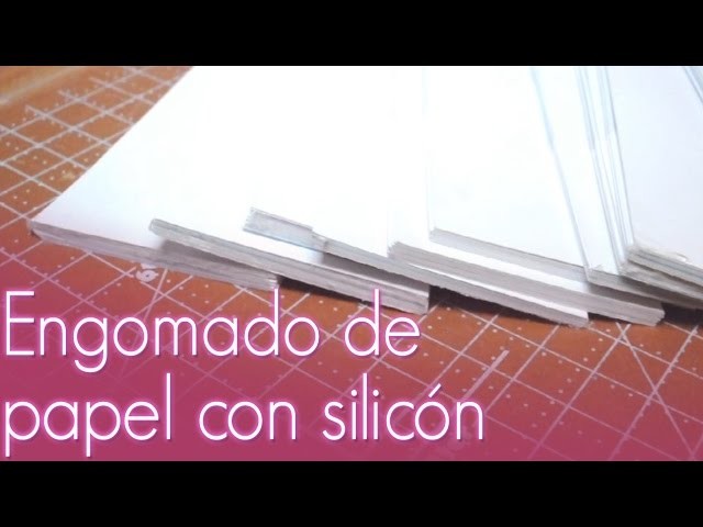 Engomado de papel con silicón