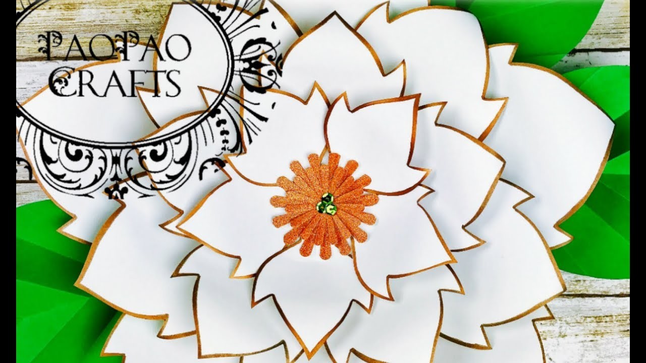 FLOR NOCHEBUENA | FLOR PASCUA | MOLDES GRATIS | HOW TO MAKE POINSETTIA FLOWER