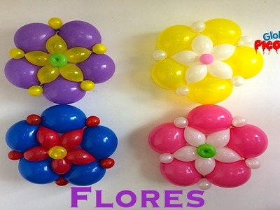 Flores faciles con globos