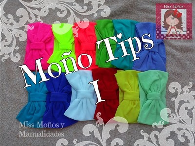 Moño Tips I **No tires los retazos!!!