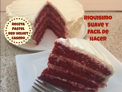 Receta Pastel Red Velvet Casero Rico y Fácil - Madelin's Cakes
