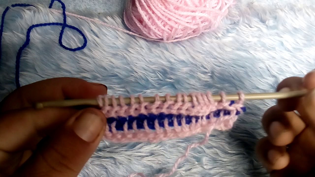 Tuneçino: punto bicolor #5 reversible